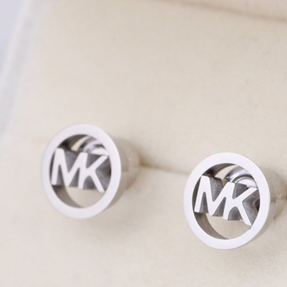 Michael Kors Metal Hollow Round Earrings - Picture 1 of 6